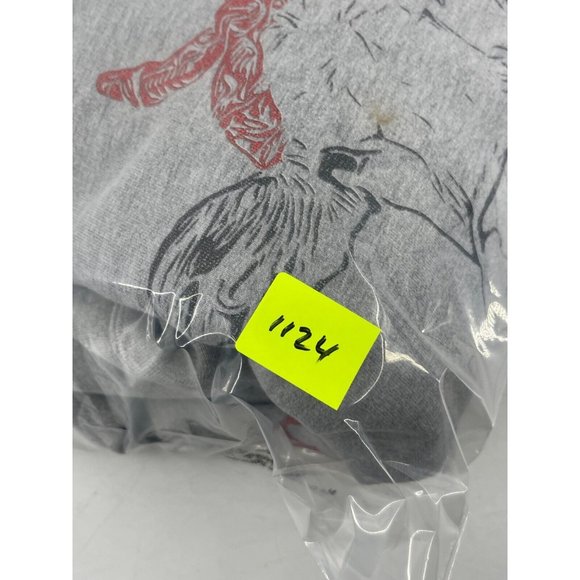 Crazy Cow Lady Rosie Women's Gray Pullover Graphic Hoodie Sweatshirt Size L - Picture 10 of 10